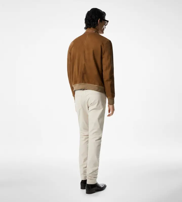 SUEDE HARRINGTON CARAMEL online